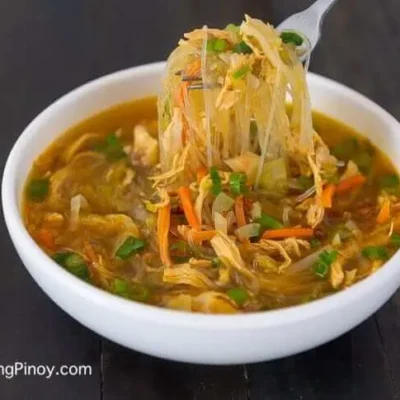 Chicken With Sotanghon Noodles