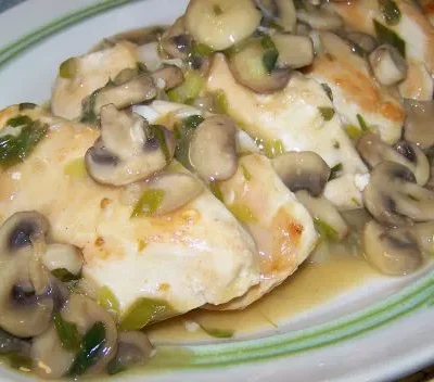 Chicken With Wine And Mushrooms