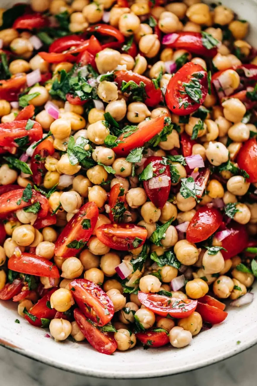 Chickpea and Heirloom Tomato Salad Recipe