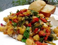 Chickpeas With Spinach Greek