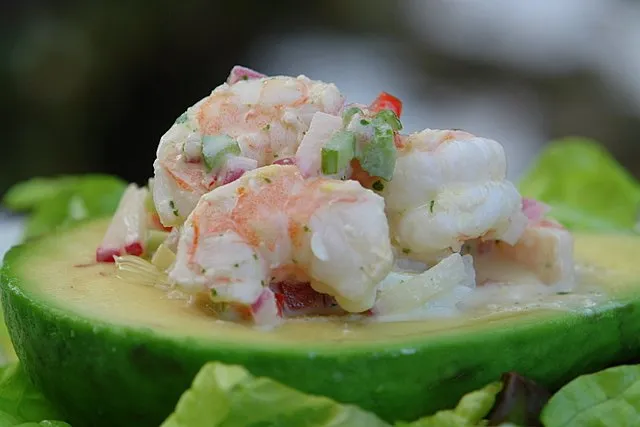 Chilean Style Avocado And Shrimp Salad
