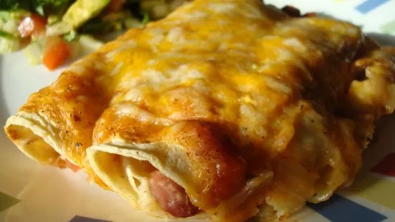 Chili Stuffed Enchiladas