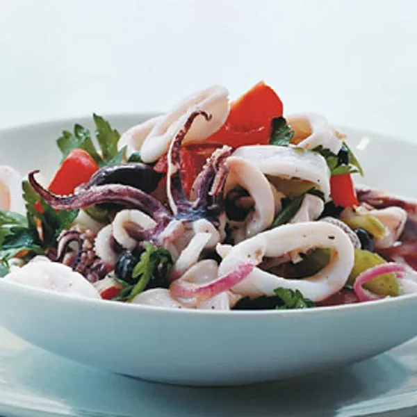 Chilled Calamari Salad With Lemon And Parsley