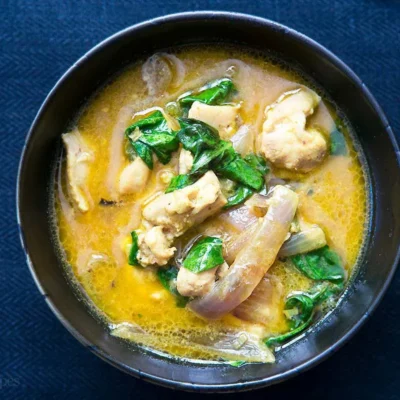 Chilli Chicken With Basil Coconut Cream