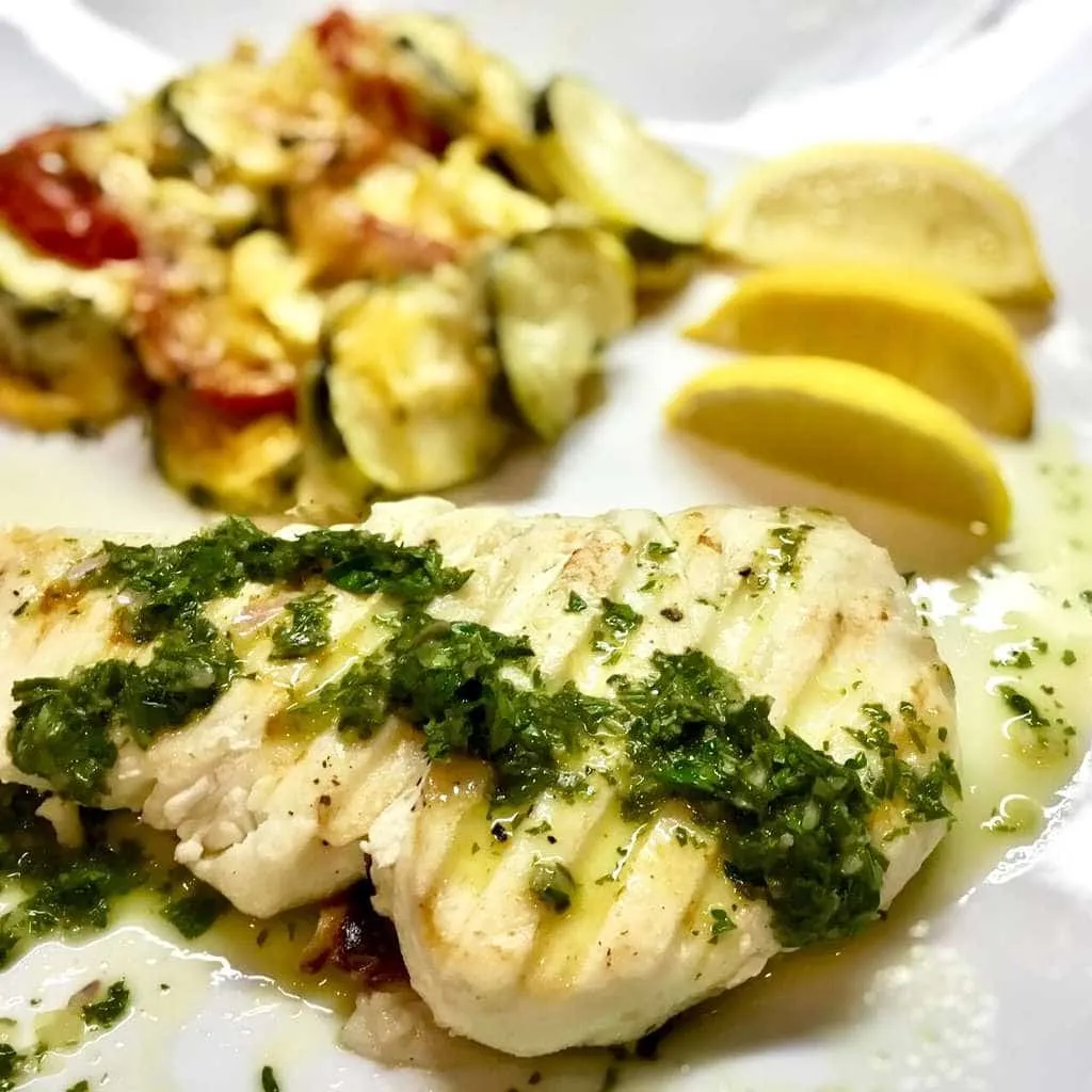 Chimichurri Halibut