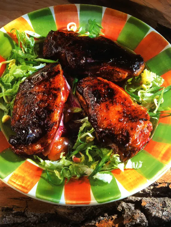 Chinese Apricot Duck On The Grill/Bbq