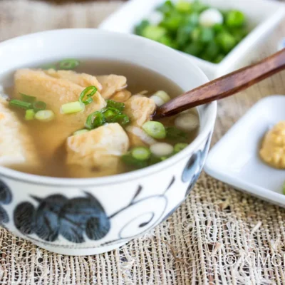 Chinese Cabbage And Bean Cake Soup