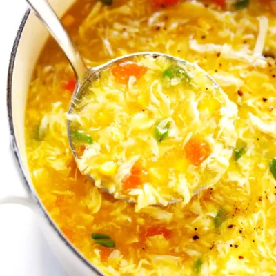 Chinese Chicken And Corn Soup Egg Drop