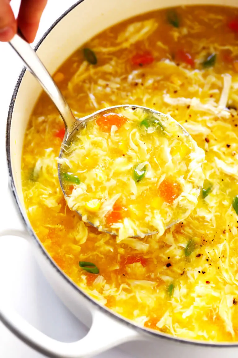 Chinese Chicken And Corn Soup Egg Drop