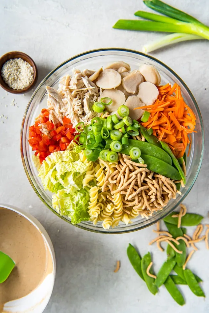 Chinese Chicken Pasta Salad