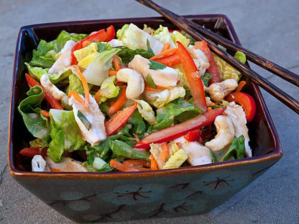 Chinese Chicken Salad With Sesame Peanut