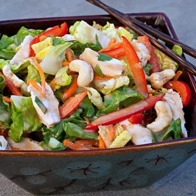 Chinese Chicken Salad With Spicy Ginger Dressing