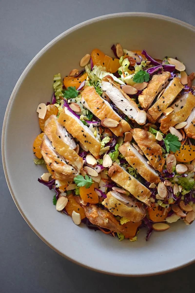 Chinese Chicken Salad With Tangy Dressing