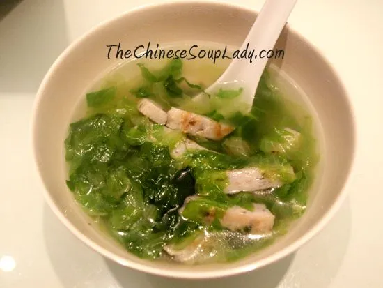 Chinese Fish And Lettuce Soup