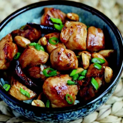 Chinese Food Diced Chicken Sauteed With