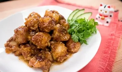 Chinese Glazed Riblets With Garlic And Thai