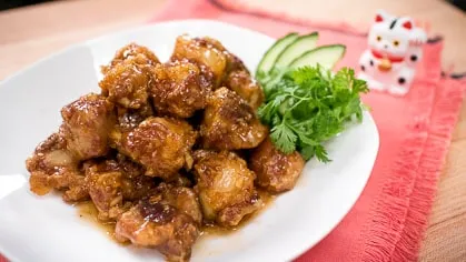 Chinese Glazed Riblets With Garlic And Thai