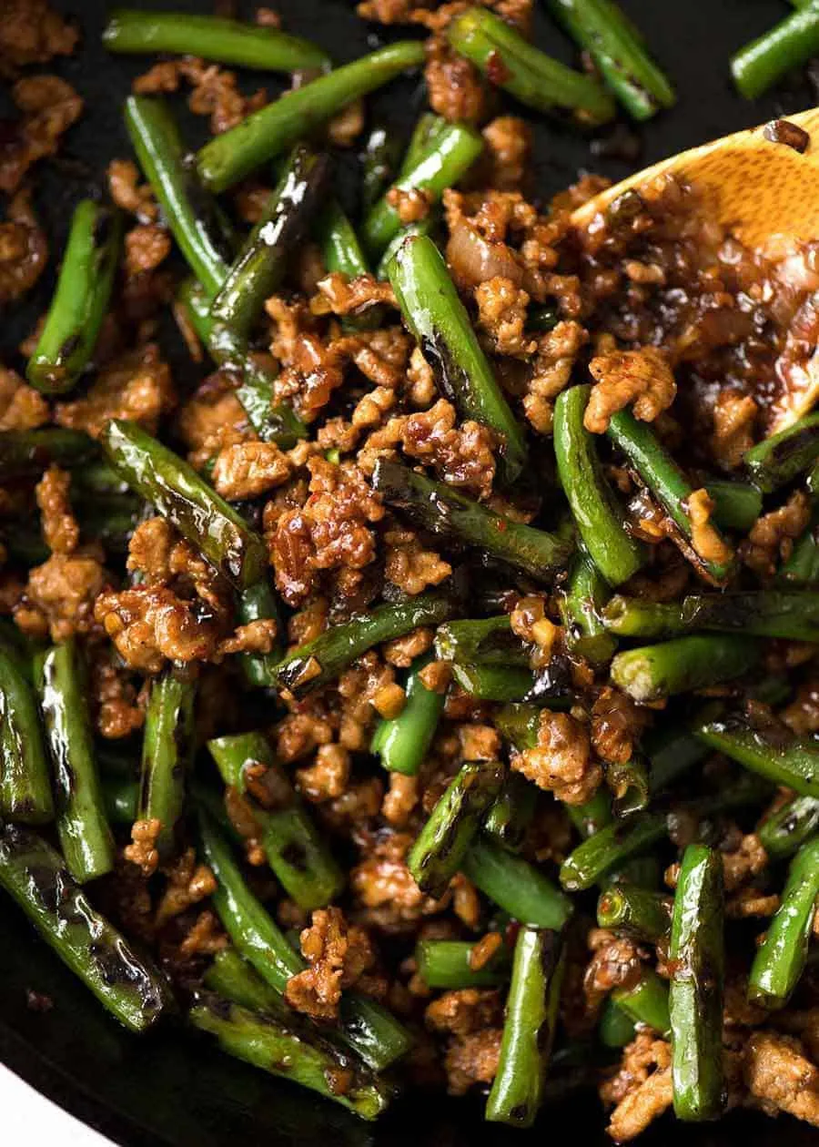 Chinese Ground Pork And Green Beans