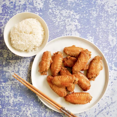 Chinese Honey Soy Braised Chicken Wings