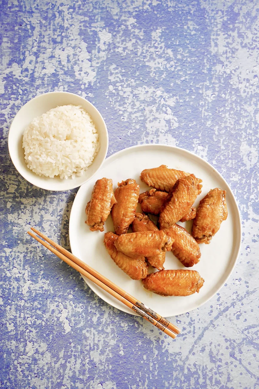 Chinese Honey Soy Braised Chicken Wings