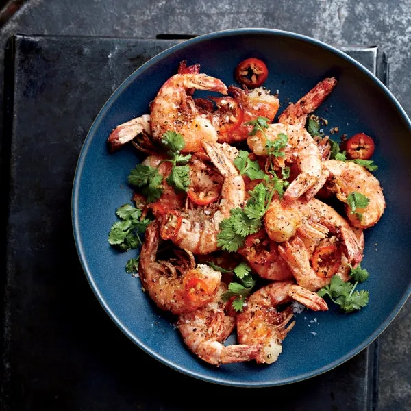 Chinese Hot Pepper Shrimp