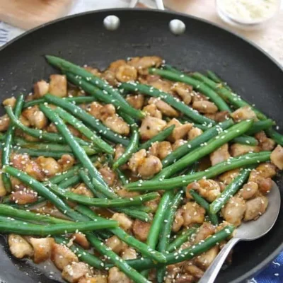 Chinese Long Beans With Orange Sesame