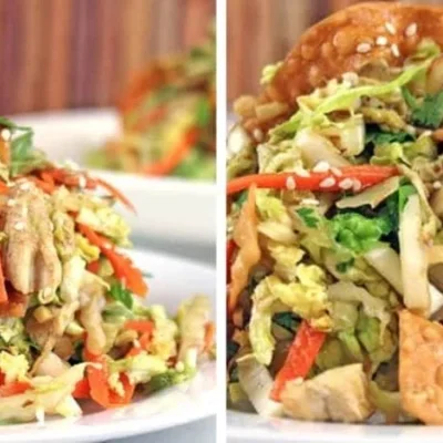 Chinese Napa Cabbage Salad With Grilled