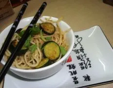 Chinese Noodles & Zucchini