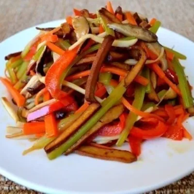 Chinese Okra And Tofu Stir Fry