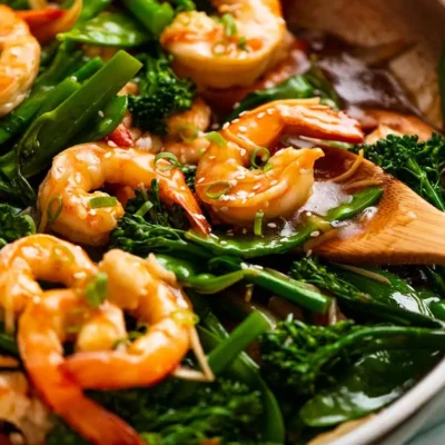 Chinese Prawns With Stir Fried Vegetables