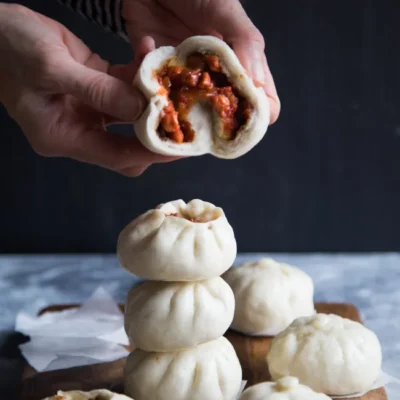 Chinese Steamed Buns Bbq Pork And