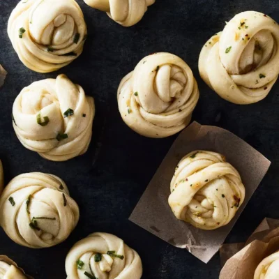 Chinese Steamed Flower Buns Hua Juan