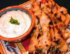 Chipotle Chicken Skewers With Creamy