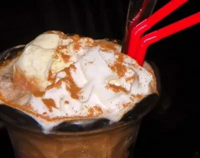 Chocolate- Almond Coffee Frappe