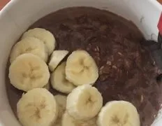 Chocolate Banana Porridge Oatmeal