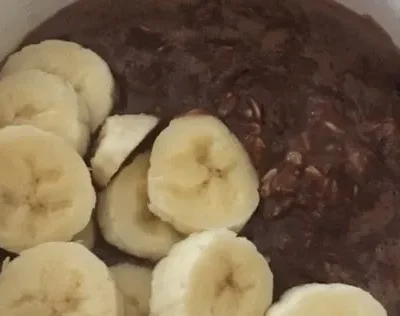 Chocolate Banana Porridge Oatmeal