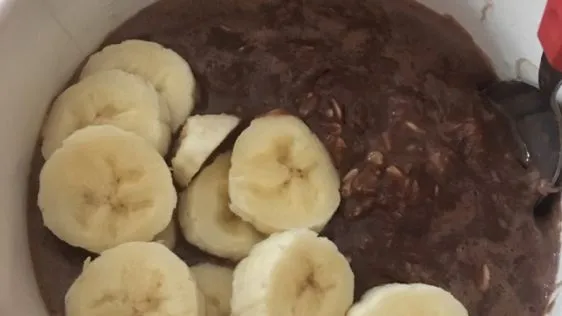 Chocolate Banana Porridge Oatmeal