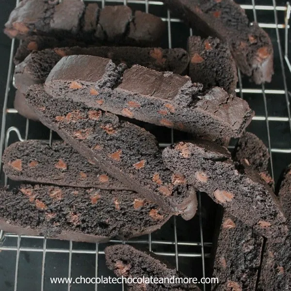 Chocolate Chocolate Chip Biscotti