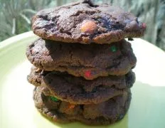 Chocolate Chocolate M&M Cookies