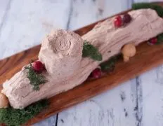 Chocolate Christmas Log Cookie Cake