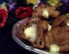 Chocolate Cream Puffs With Almond Cream