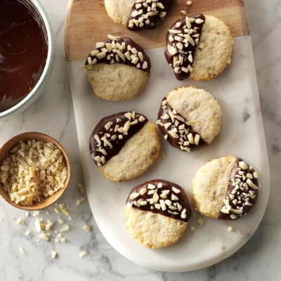 Chocolate Dipped Orange Cookies