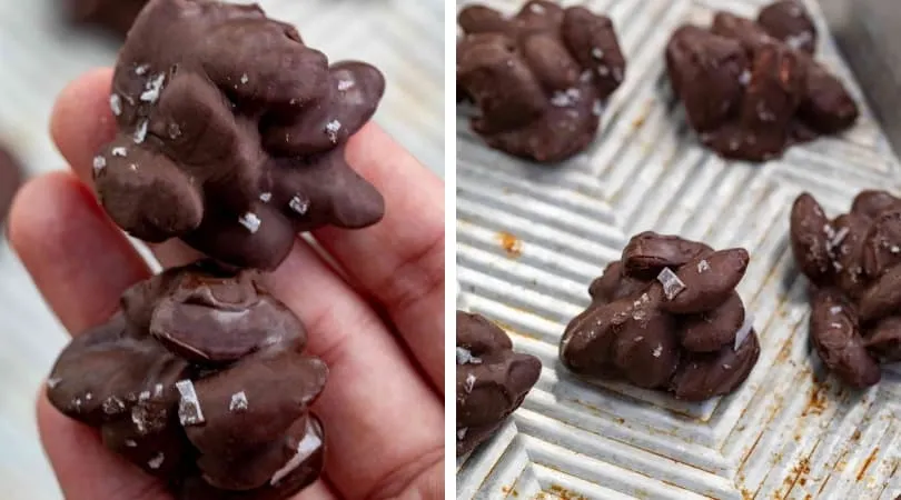 Chocolate Drizzled Almonds