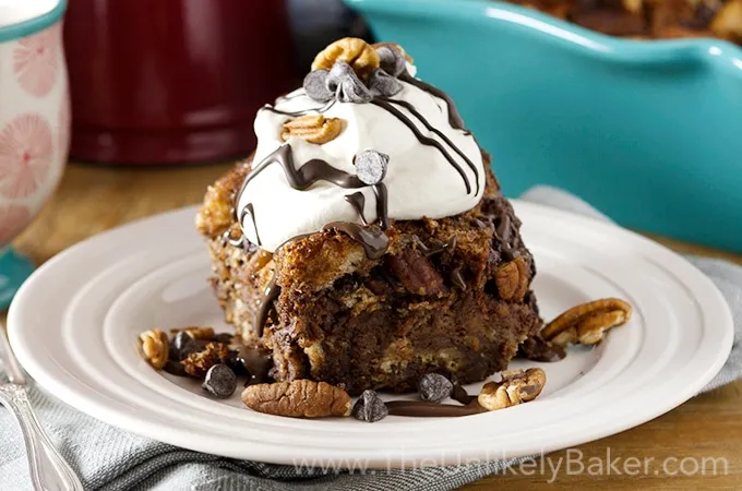 Chocolate Kahlua Bread Pudding