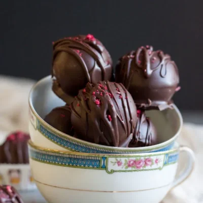 Chocolate Raspberry Truffles