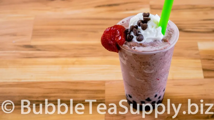 Chocolate Strawberry Bubble Tea