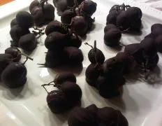 Chocolated Covered Grapes With A Kick!!