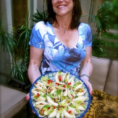 Chopped Salad Appetizer Shells