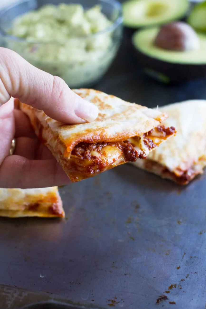 Chorizo And Shrimp Quesadillas With