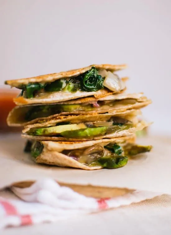 Chorizo, Black Bean And Corn Quesadillos